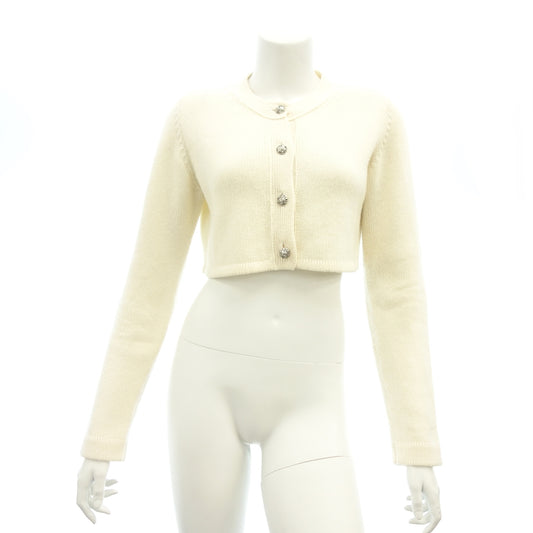 Good condition ◆ FOXEY 40332 Long sleeve cardigan cashmere ladies cream size 38 FOXEY [AFB27] 