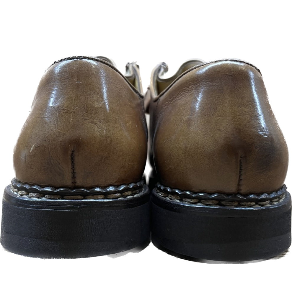 美品◆パラブーツ レザーシューズ ミカエルフォック メンズ 茶 42 Paraboot