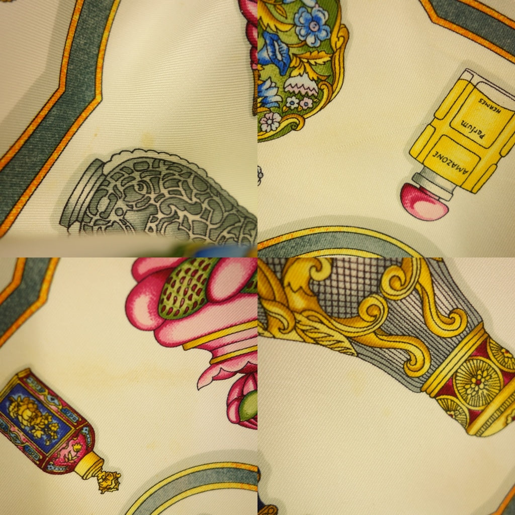 Used ◆Hermes Scarf Carre 90 Pourvu qu'on ait l'ivresse Perfume Pattern Silk Pink HERMES [AFI22] 