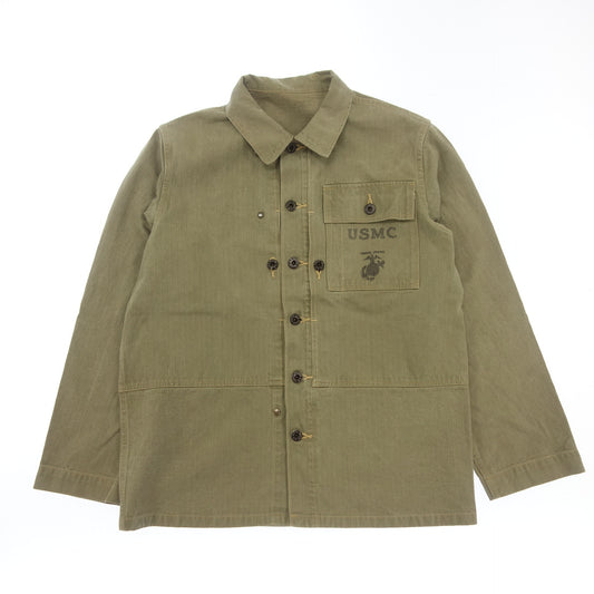 Buzz Rickson's BR13550 Stencil Print M-44 Work Jacket Men's 36 Khaki Buzz Rickson's [AFB7] [Used] 