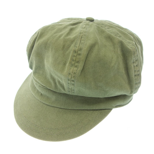 Double RRL Hat Work Cap Herringbone Olive Size M RRL [AFI20] [Used] 