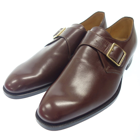 Very good condition◆Epson Leather Shoes W790 Single Monk Men's Size 26.5EE Burgundy EPSOM [AFC31] 