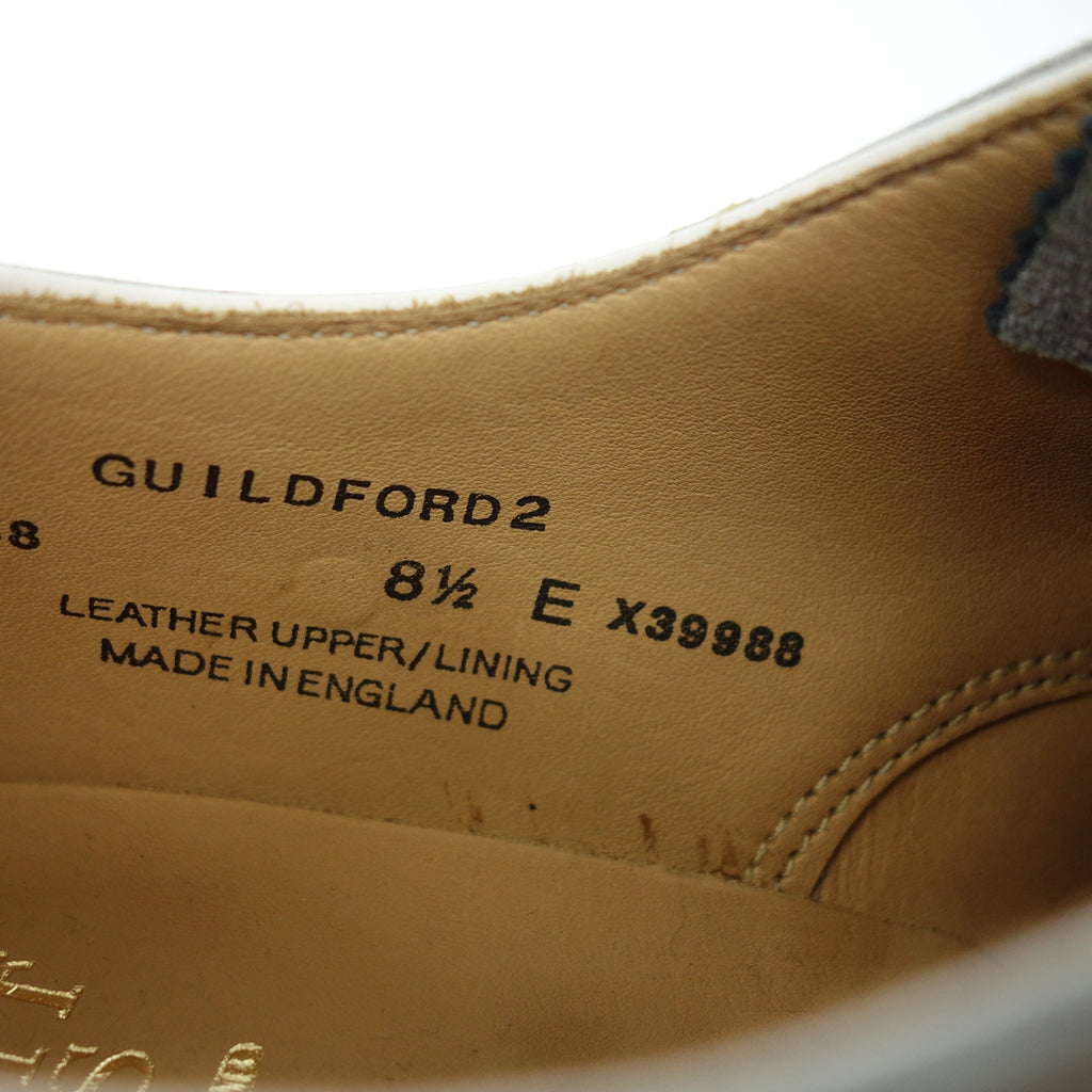 Crockett &amp; Jones Leather Shoes Full Brogue Wing Tip Guilford 2 GUILDFORD2 Men's 8.5E Navy x White Crockett &amp; Jones [LA] 