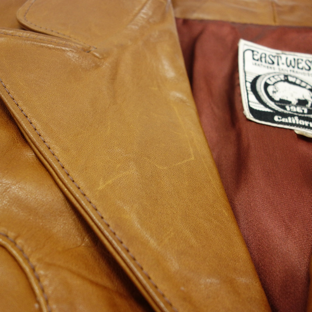 Used ◆East West 3B Men's Leather Jacket 1970's Size 40 Brown EAST WEST [AFG1] 