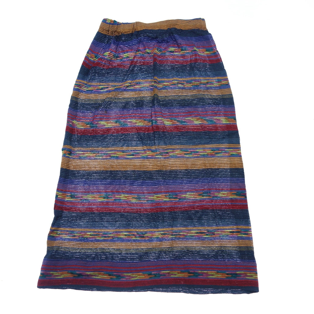 Good condition ◆ Missoni knit skirt ladies blue MISSONI [AFB2] 