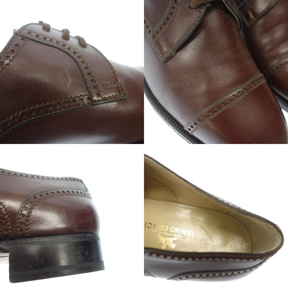 Good Condition◆TANINOCRISCI Leather Shoes Outer Feather Cap Toe Men's 6.5 Burgundy TANINOCRISCI [LA] 