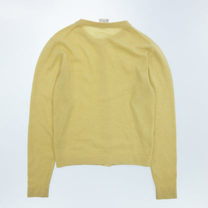 Used ◆Hermes Knit Cardigan Sweater Serie Button Women's Yellow HERMES [AFB44] 