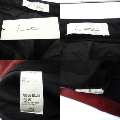 Like new◆ Lautashi Pants Flare Faux Leather Women's Red 2 Lautashi [AFG1] 
