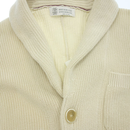 Brunello Cucinelli Cotton High Gauge Cardigan Men's Ivory 46 BRUNELLO CUCINELLI [AFA9] [Used] 