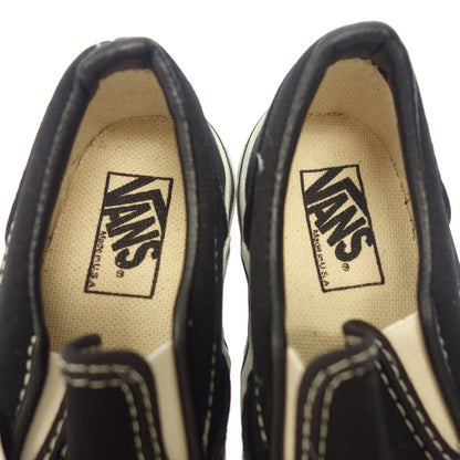 中古◆バンズ スニーカー スリッポン USA製 キッズ ブラック サイズ17-18 VANS【AFD9】