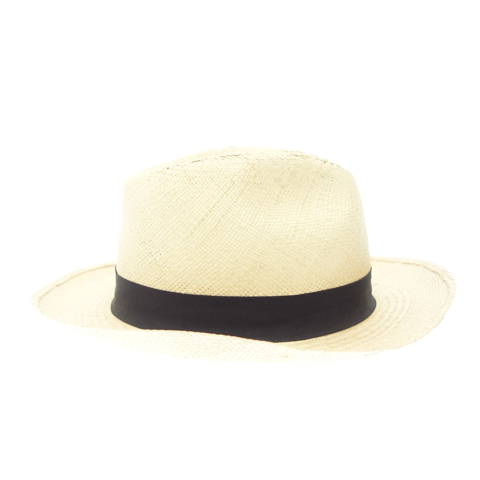 中古◇ボルサリーノ パナマハット ベージュ サイズ62 Borsalino【AFI1