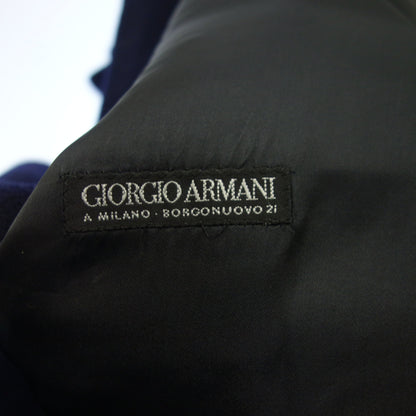 中古◆ジョルジオアルマーニ チェスターロングコート カシミヤ混 メンズ ネイビー 46 GIORGIO ARMANI【AFA23】