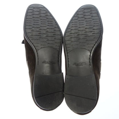 Santoni 流苏乐福鞋 16712 麂皮男士棕色 6.5 Santoni [AFD9] [二手] 