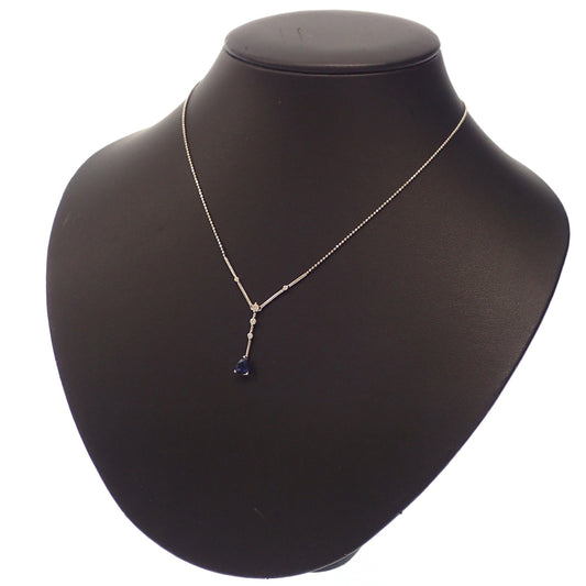 Used ◆No brand necklace diamond 0.15ct platinum 850&amp;900 total weight 4.05g silver ladies [AFI10] 