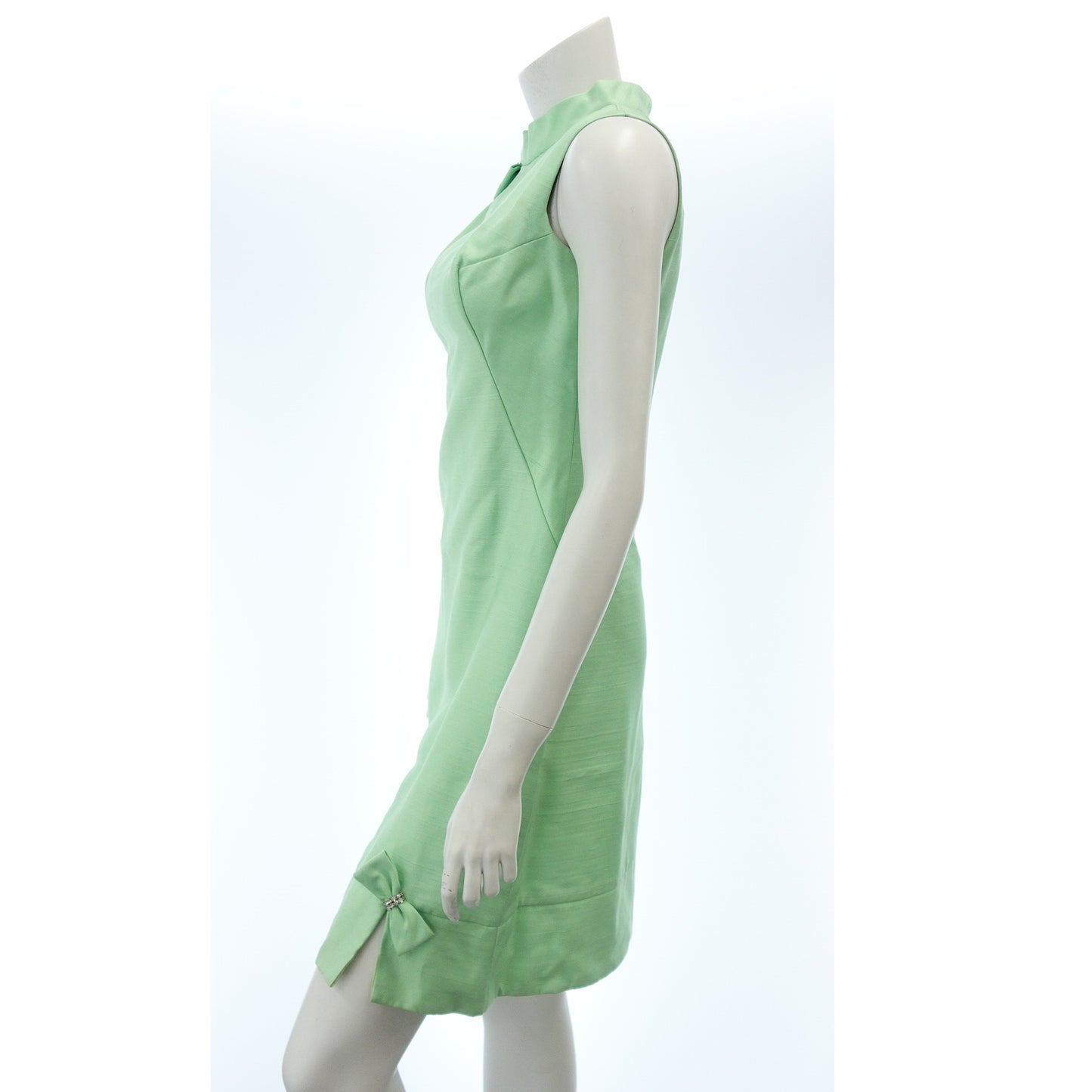 Vintage One Piece Retro Hem Ribbon Size 7 Women's Green UNION MADE ILGWU [AFB19] [Used] 