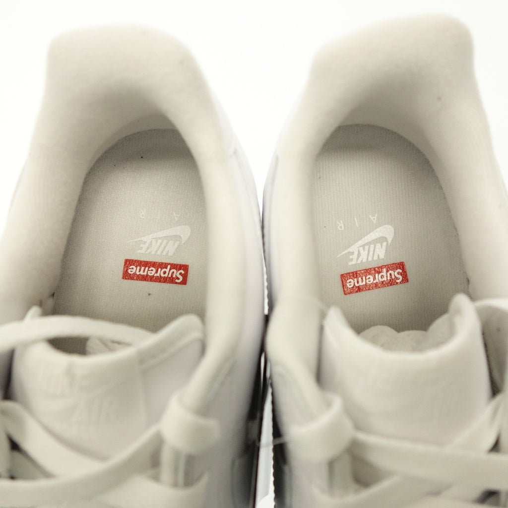 Like new ◆ Nike × Supreme sneakers Air Force 1 Low Men's White Size 27.5cm CU9225-100 NIKE × Supreme [AFD7] 