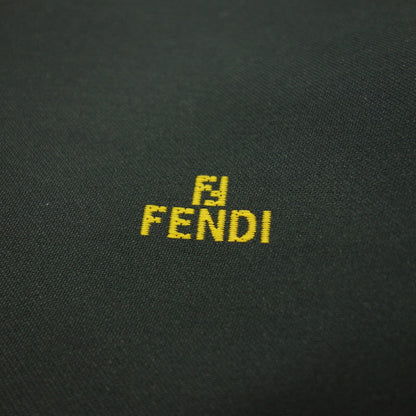 二手的 ◆芬迪毛皮披肩围巾黑色 x 棕色 FENDI [AFF24] 