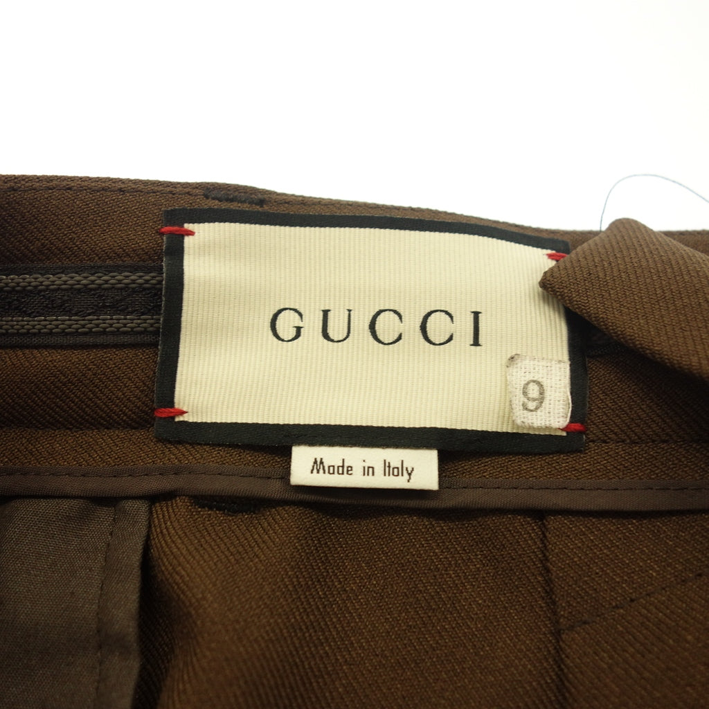 Used ◆ Gucci Wide Leg Pants with Shoulder Loop Women's Brown Size Unknown GUCCI [AFB19] 