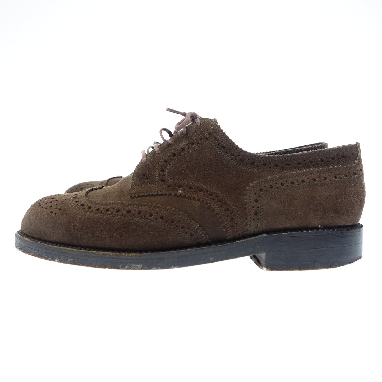 Used JMWESTON suede leather shoes 389 with shoe tree men's brown size 6E JMWESTON [LA] 