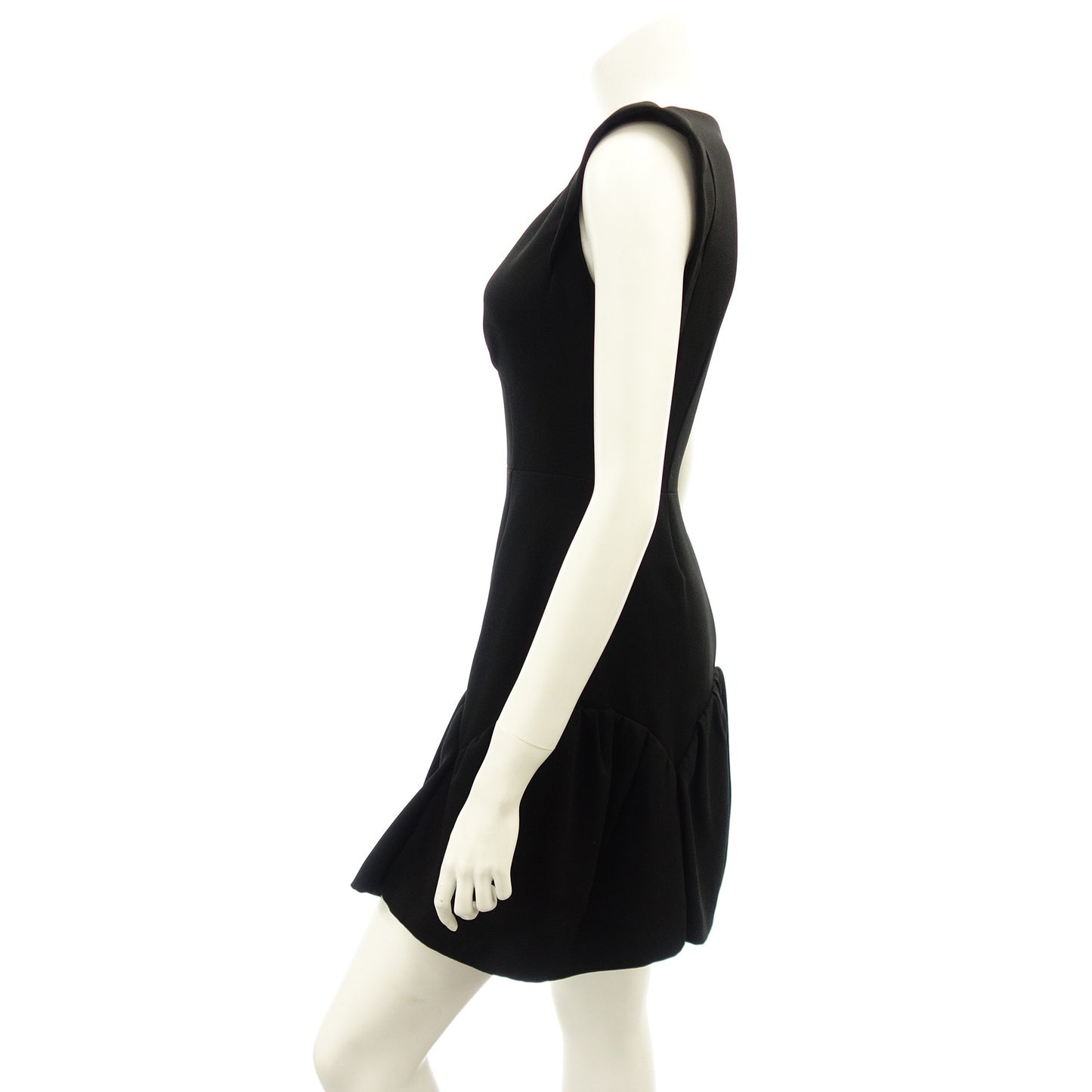 Good condition ◆ Miu Miu Sleeveless Dress Balloon Design Women's Black Size 38 MIUMIU [AFB24] 