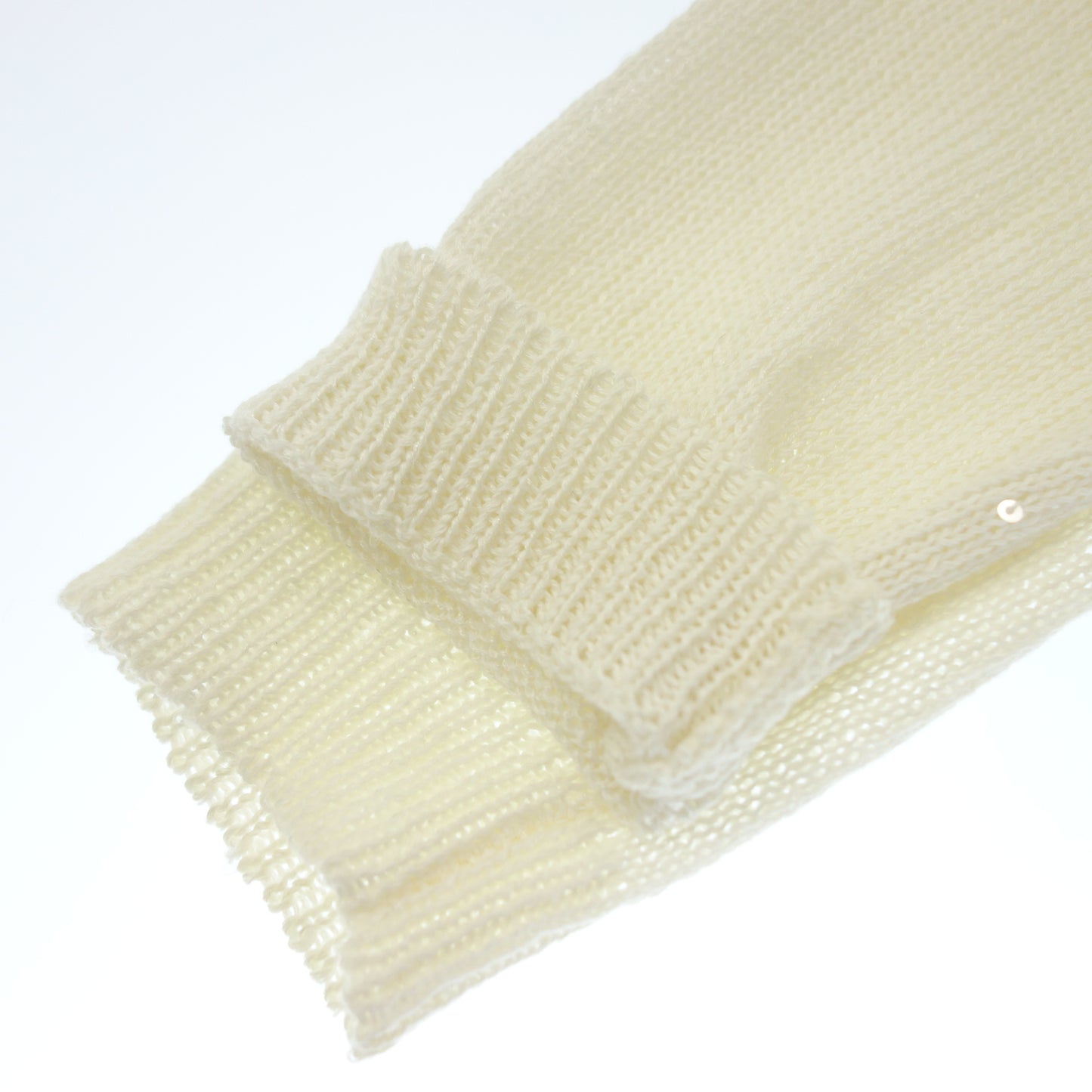 Good condition◆Brunello Cucinelli Knit Cardigan Sequin Silk Size XS Ladies White BRUNELLO CUCINELLI [AFB3] 