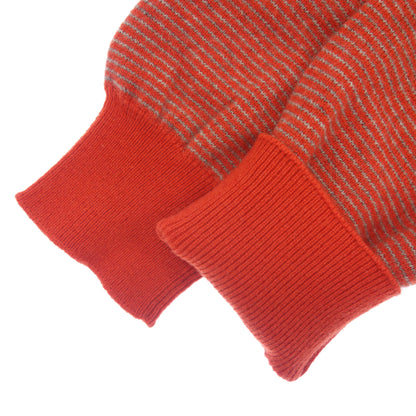 Good condition◆Hermes knit sweater cashmere V-neck men's red size XL HERMES [AFB31] 