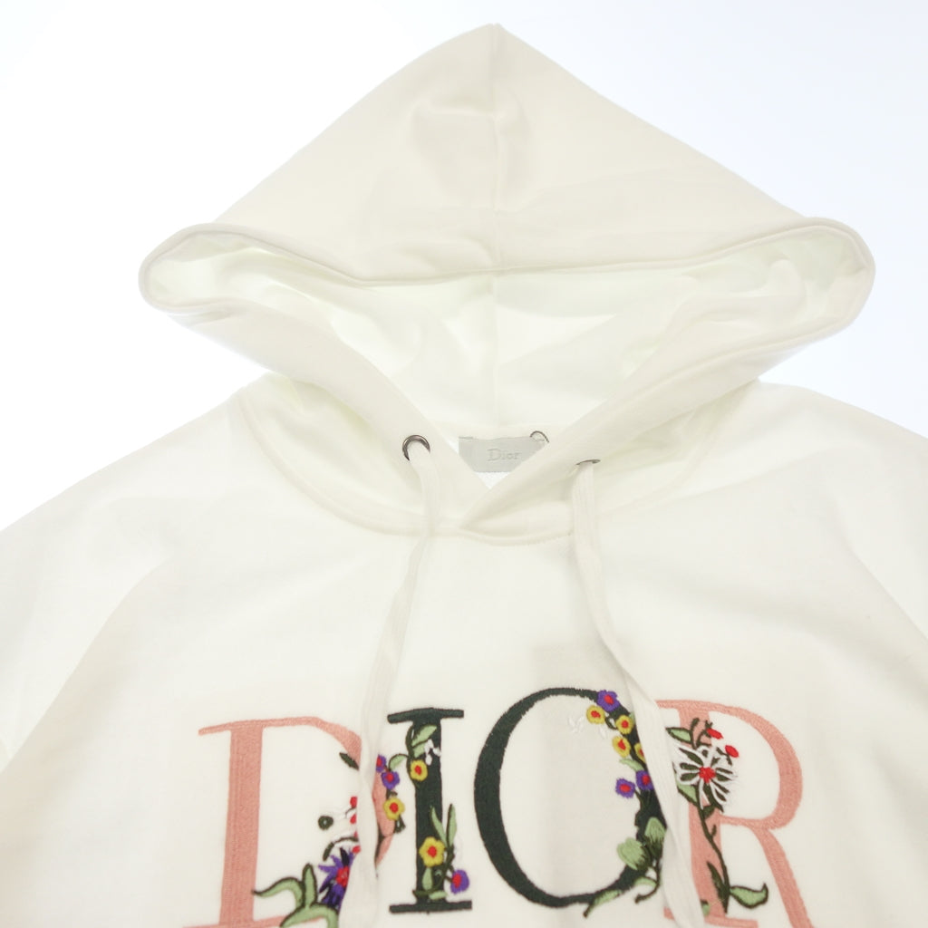 Very good condition◇Dior Parka Flower Logo Women's White Size XL 