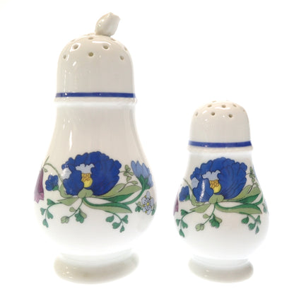極美品◆リチャードジノリ ソルト＆ペッパー 調味料入れ 花柄 Richard Ginori【AFI18】