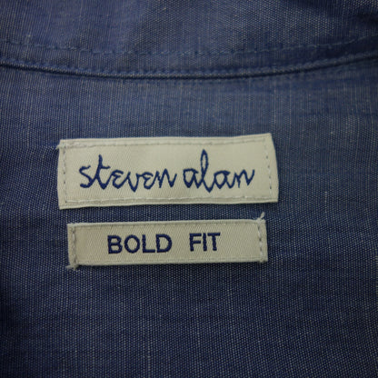 Good condition ◆ Stephen Alan shirt band collar men's S navy STEAVEN ALAN [AFB9] 