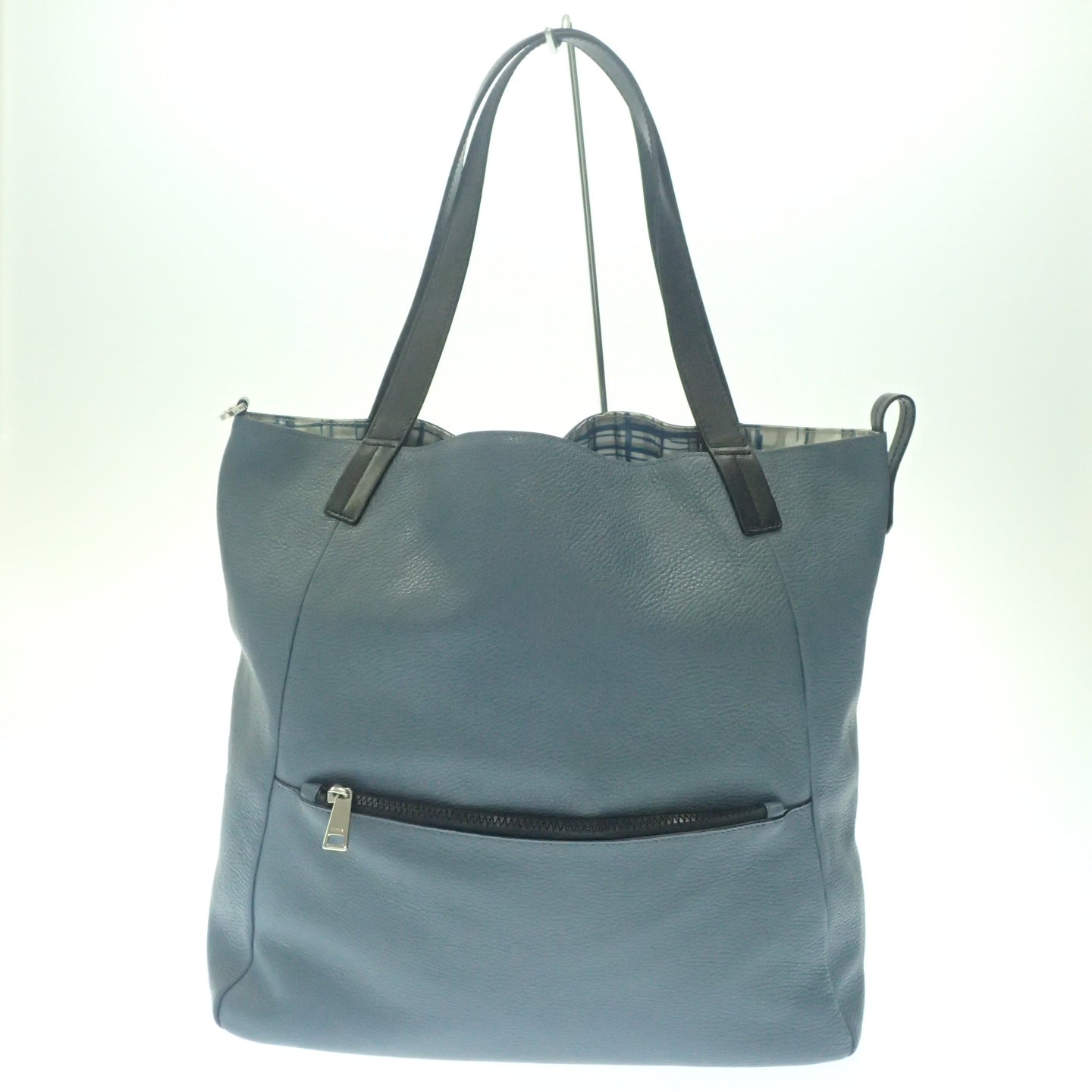 Good condition ◆ Furla tote bag grained leather bicolor lining all over pattern FURLA [AFE4] 