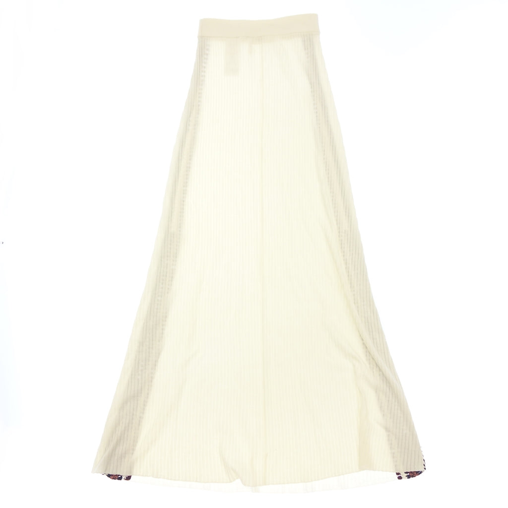 Very beautiful item◆Chloe Maxi Skirt CHC22AMJ38520109S Women's White Size S Chloe [AFB32] 