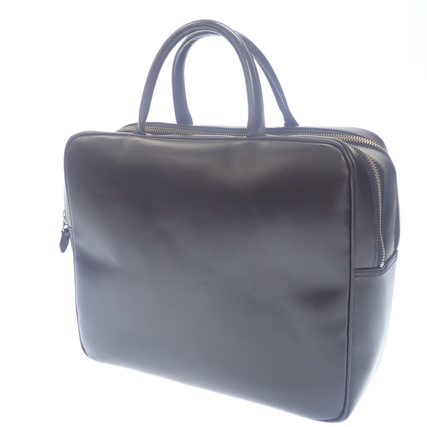 Good Condition ◆ Comme des Garcons Tote Bag Square Leather Aoyama Black KZ-K 215 COMME des GARCONS [AFE9] 