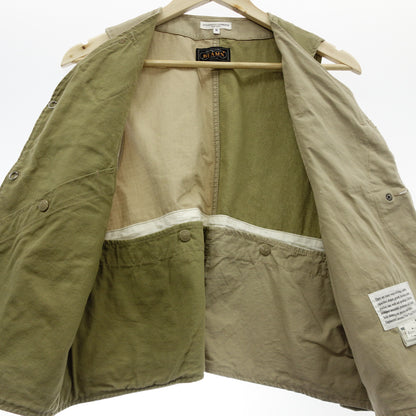 エンジニアードガーメンツ×BEAMS ベスト MILSPO VEST ビームス プラス 別注 メンズ S ベージュ/カーキ ENGINEERED GARMENTS【AFB46】【中古】