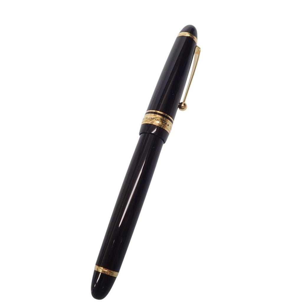 美品◆パイロット 万年筆 カスタム743 ペン先14K 585 15 ブラック PILOT【AFI9】