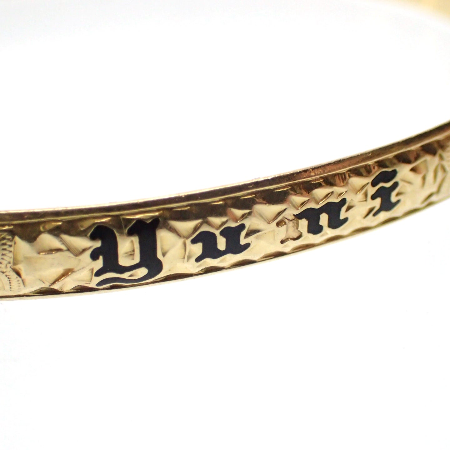 Good condition◆Hawaiian jewelry gold bracelet bangle 14K 15.42g [AFI13] 