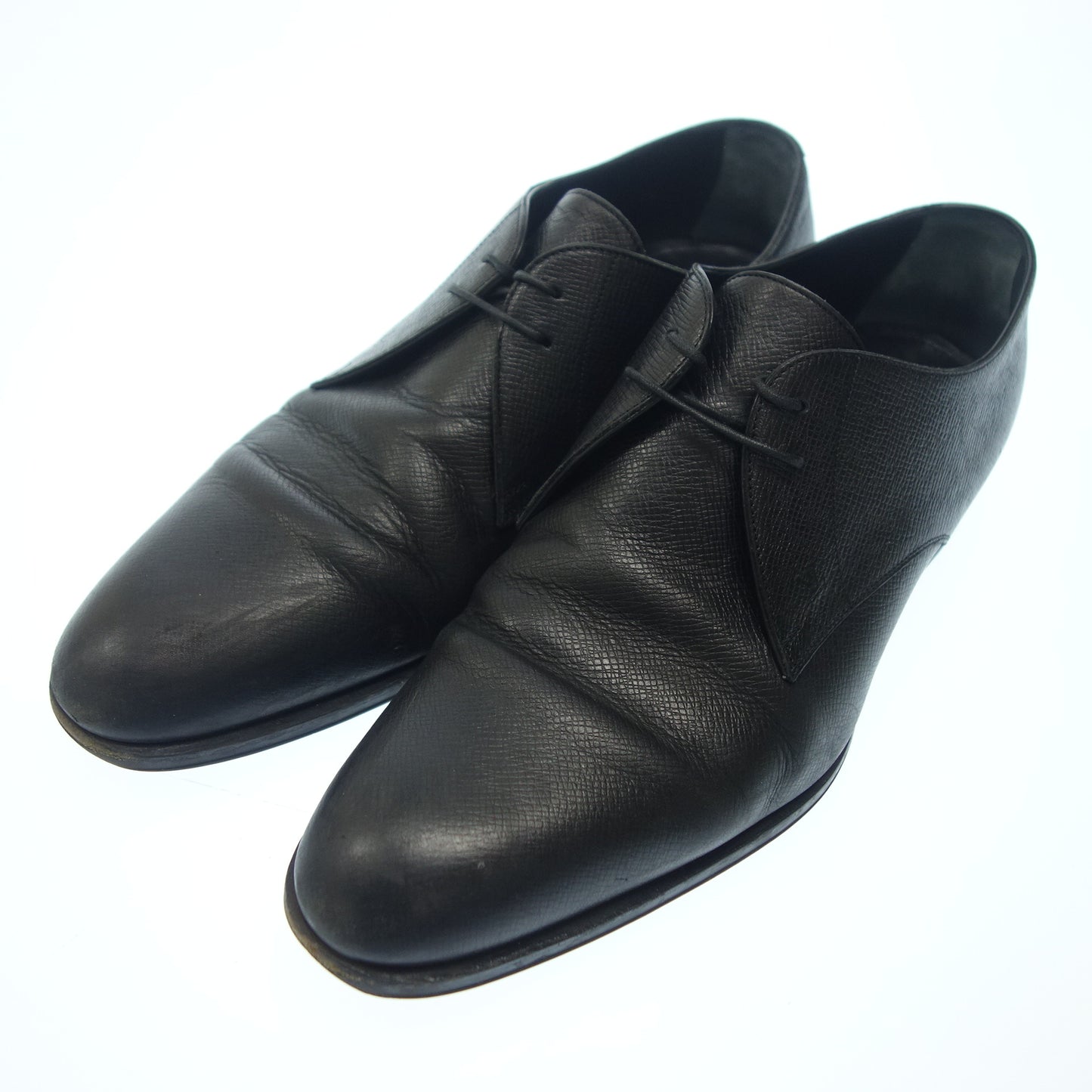 Louis Vuitton leather shoes plain toe men's 8.5 black LOUIS VUITTON [AFC3] [Used] 