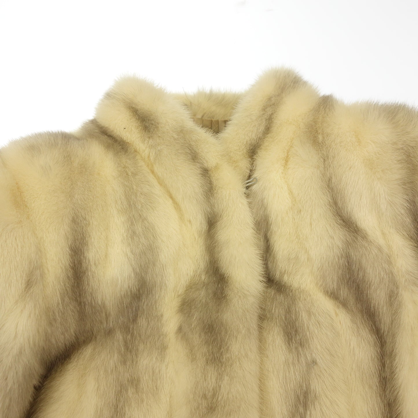 Used ◆Fureure coat mink semi-long shawl collar size 11 off-white fourrure [AFF20] 