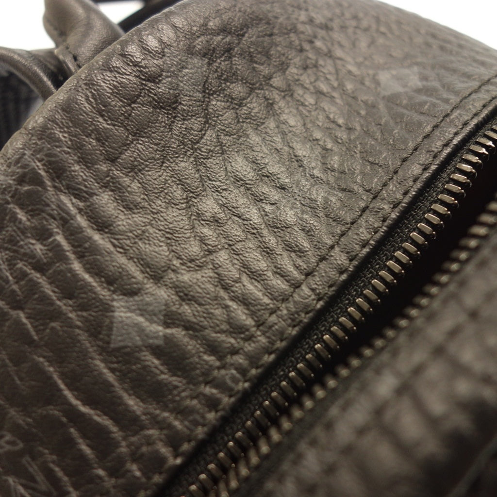 Good condition◆MCM Rucksack S size Black Side studs S size MCM [AFE12] 