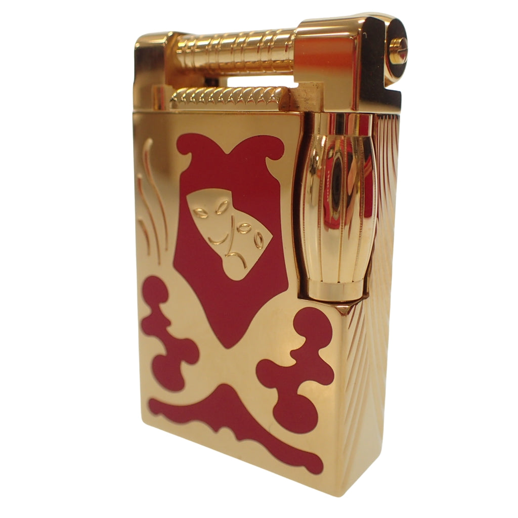 Like new◆Dupont Lighter Teatro Hammer Gold Red STDupont Teatro [AFI19] 