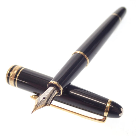 Used ◆Montblanc Meisterstuck Fountain Pen 4810 14K585 Black x Gold MONTBLANC [AFI8] 