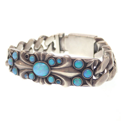 Used ◆Justin Davis Bracelet FORJUSTIN49 Synthetic Opal Silver 925 SBF102 Justin Davis [AFI15] 