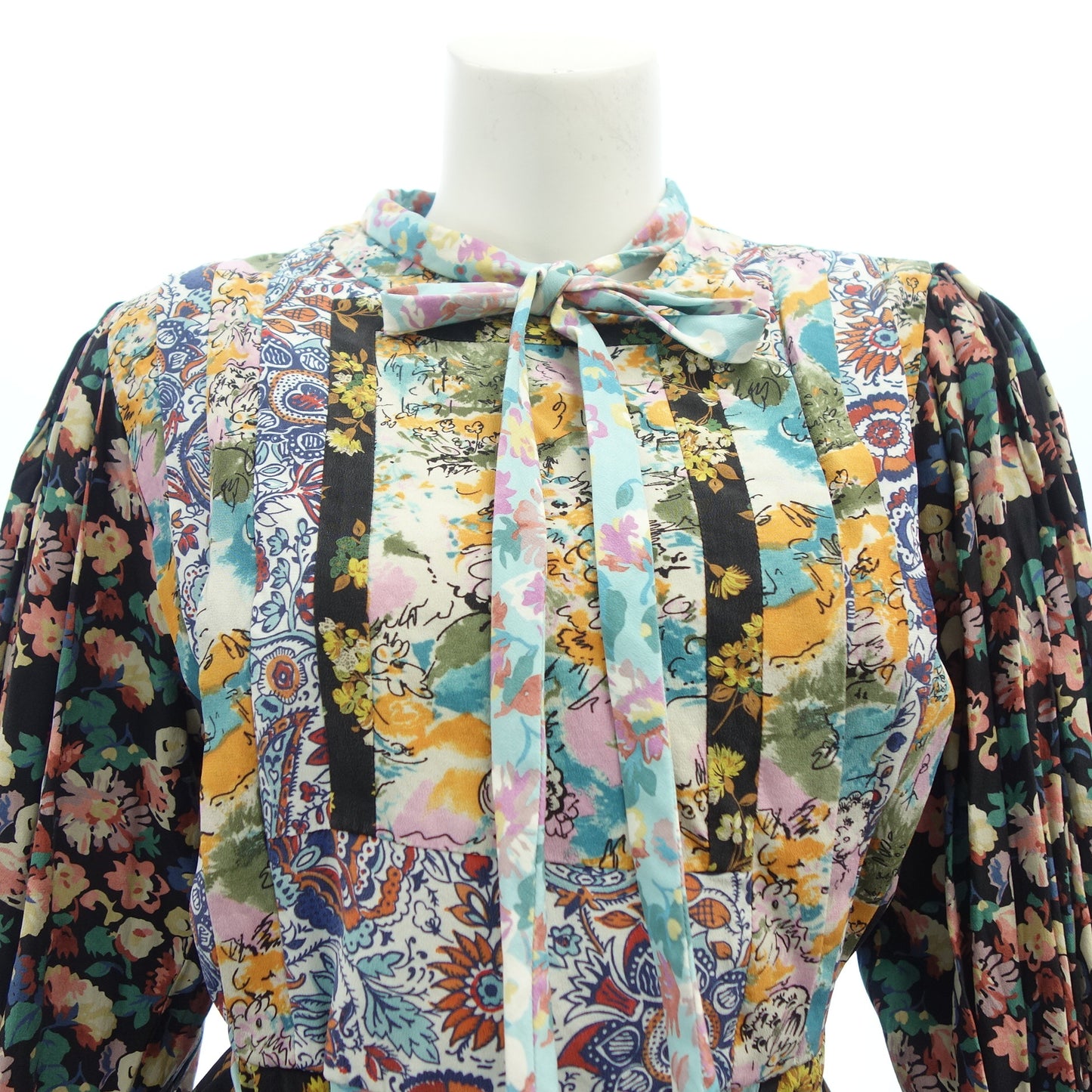 LOUIS VUITTON Long Dress Floral Pattern Women's Multicolor 34 LOUIS VUITTON [AFB23] [Used] 