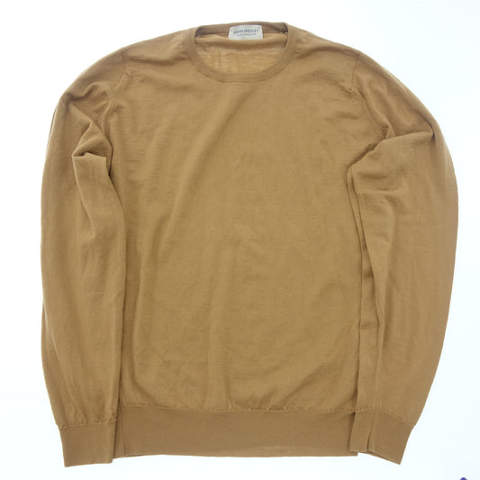 Very good condition ◆ John Smedley Crew Neck Knit Wool Brown L Men's Brown JOHN SMEDLEY [AFB43] 