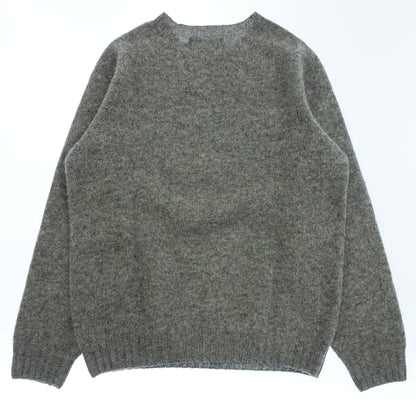 Used ◆ HARLEY OF SCOTLAND Knit Long Sleeve Crew Neck Shetland Gray Size 40 HARLEY OF SCOTLAND [AFB37] 