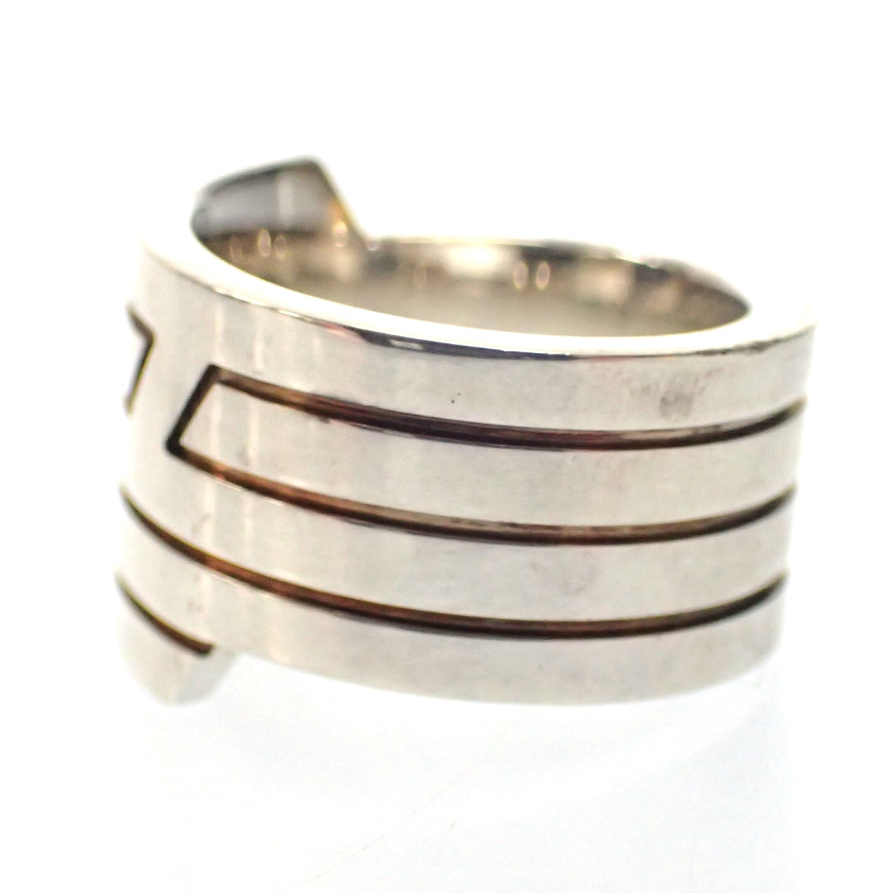 Good Condition◆Hermes Ring Italique SV925 Size 49 Silver HERMES [LA] 