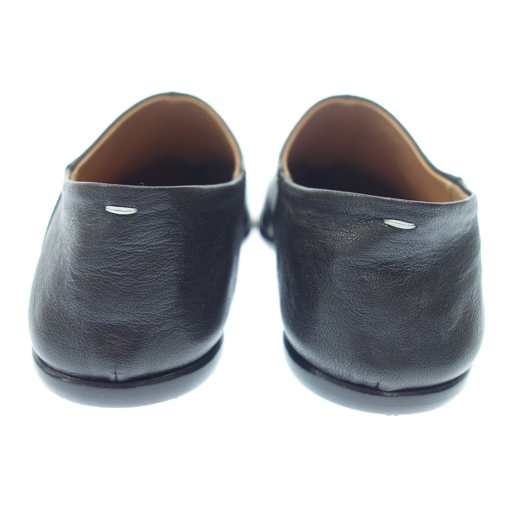 Like new◆Maison Margiela Slip-on Tabi Babouche Leather Shoes Women's 38 Black Maison Margiela [AFC42] 