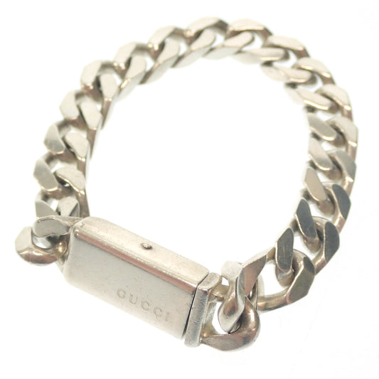 Used ◆Gucci bracelet ID chain SV925 silver with box GUCCI [LA] 