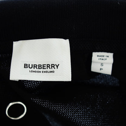 バーバリー ポロシャツ ティッシ期 シルバー金具 メンズ S 黒 BURBERRY【AFB19】【中古】