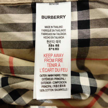 バーバリー 長袖シャツ ティッシ期 ノバチェック レディース ブラウン 14 BURBERRY【AFB4】【中古】