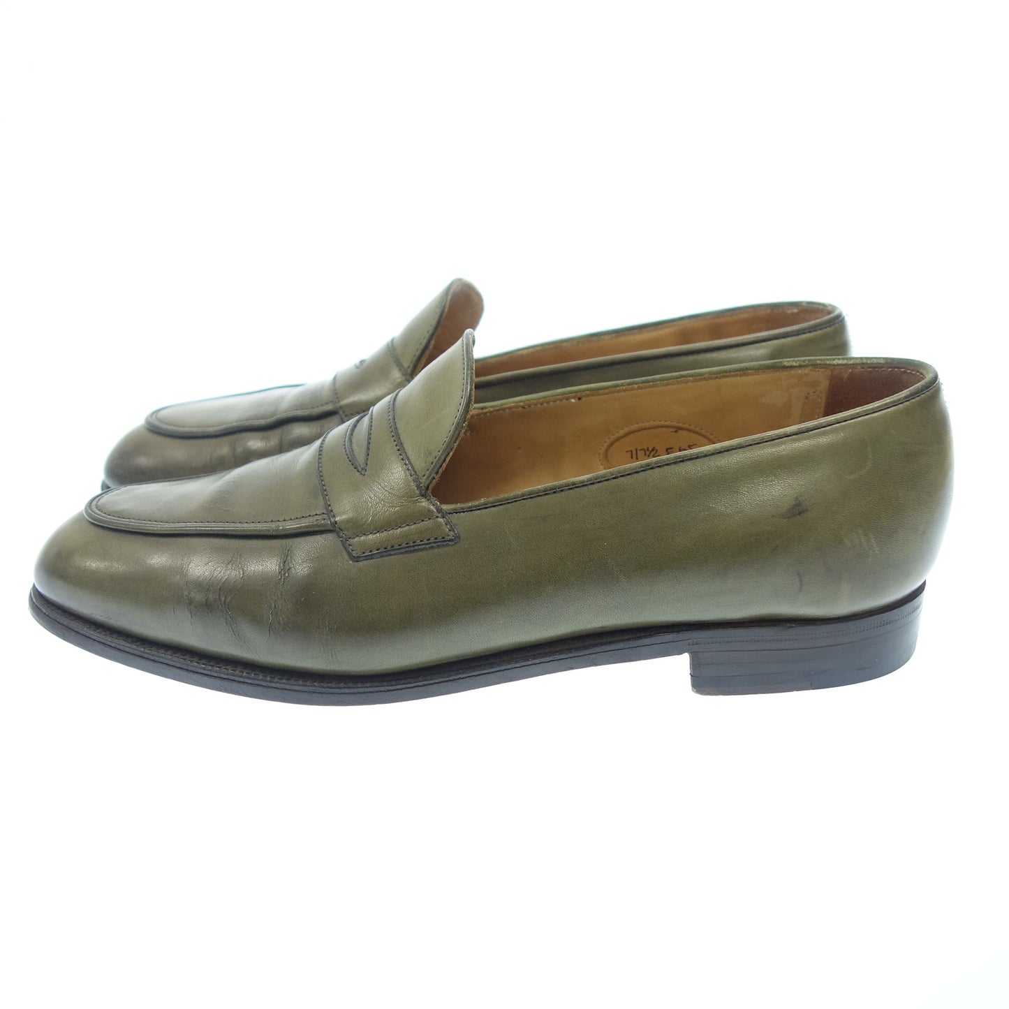 Edward Green Loafers Townsend 65 Last Men's Green UK7.5 EDWARDGREEN TOWNSEND [AFC35] [Used] 